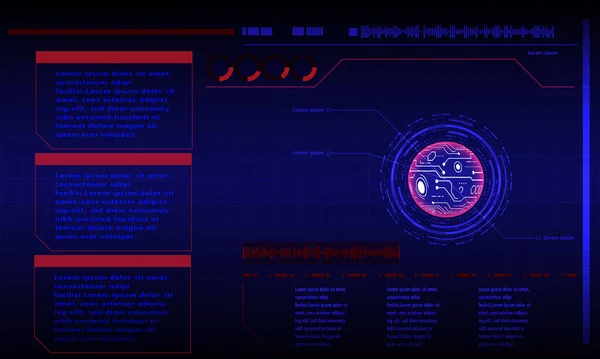 Antecedentes Tecnologia Abstrata Futurista Vetor Tecnologia Círculo Tecnologia Fundo Cor — Vetor de Stock