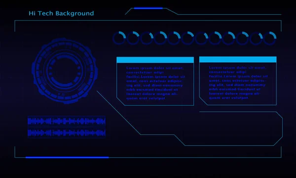 Futuristisk Abstrakt Teknik Bakgrund Vektor Tech Cirkel Och Teknik Bakgrund — Stock vektor