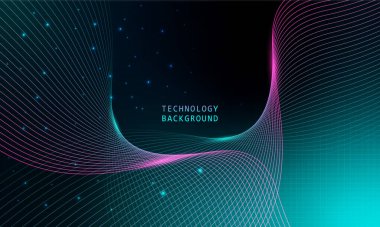 Soyut dalga teknolojisi arka planında mavi ışık pürüzsüz ve akışkan. Büyük veri. Soyut arkaplan 3d oluşturma.