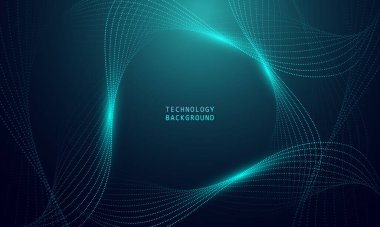 Soyut dalga teknolojisi arka planında mavi ışık pürüzsüz ve akışkan. Büyük veri. Soyut arkaplan 3d oluşturma.