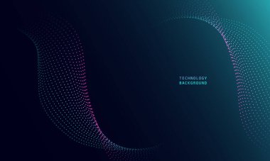 Soyut dalga teknolojisi arka planında mavi ışık pürüzsüz ve akışkan. Büyük veri. Soyut arkaplan 3d oluşturma.