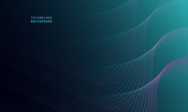 Soyut dalga teknolojisi arka planında mavi ışık pürüzsüz ve akışkan. Büyük veri. Soyut arkaplan 3d oluşturma.