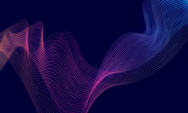 Soyut dalga teknolojisi arka planında mavi ışık pürüzsüz ve akışkan. Büyük veri. Soyut arkaplan 3D görüntüleme. JPG