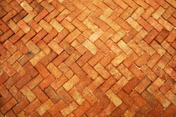 Oude Terracotta Bakstenen Vloer Tegels Luxe Wandtegels Interieur — Stockfoto
