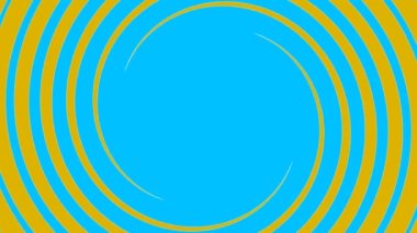 Turuncu arkaplanda mavi büküm ve ters büküm canlandırması