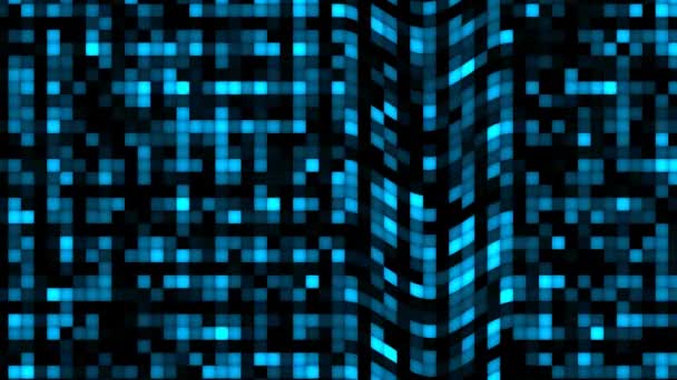 Futurista Abstrato Onda Tecnologia Visualização Azul Tom Digital Superfície Fundo — Vídeo de Stock