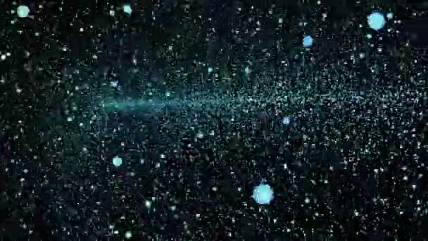 Abstrato Azul Milhões Partículas Big Data Tecnologia Digital Movimento — Vídeo de Stock
