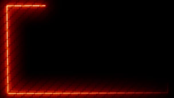Ljus Glöd Röd Färg Laser Snabbt Flytta Bambu Tapet Konsistens — Stockvideo