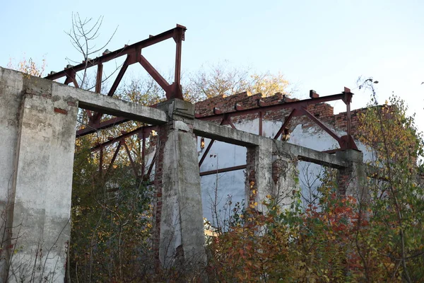 Terribles Locaux Ruines Conséquence Guerre Ukraine Une Maison Détruite — Photo