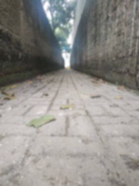 Latar Belakang Abstrak yang Tidak Fokus Dari Gang Kecil