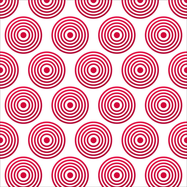 Vektor Ilustrasi Lingkaran Merah Kualitas Tinggi Untuk Latar Belakang Pola — стоковый вектор