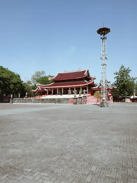 Sam Poo Kong Temple Uma Das Atrações Turísticas Área Semarang — Fotografia de Stock