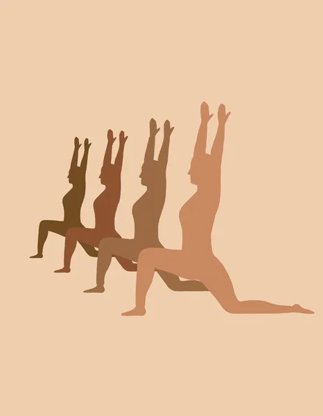 Silhouette Man Doing Yoga — Stock Photo, Image