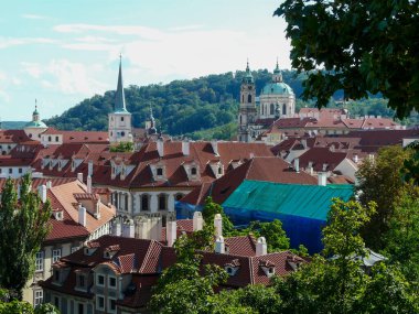Prag eski kasaba panoraması (Çek Cumhuriyeti)