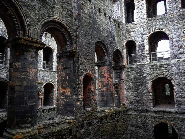Ruínas Castelo Rochester Inglaterra — Fotografia de Stock