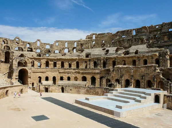 Stor Tunisisk Amfiteater Jem — Stockfoto