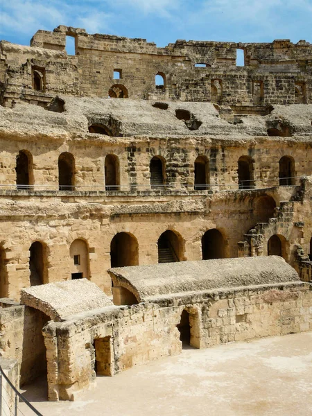 Gamla Gladiatorer Amfiteater Afrika — Stockfoto