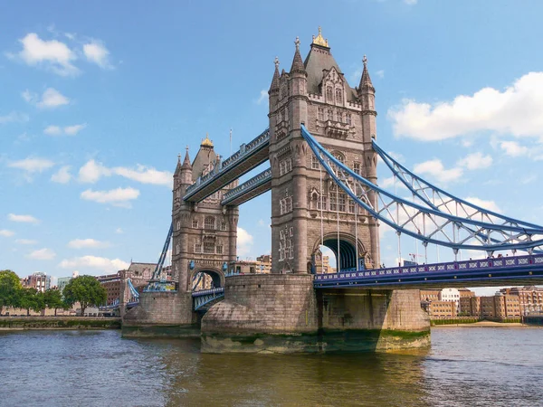 Tower Bridge Sur Rivière Thames — Photo