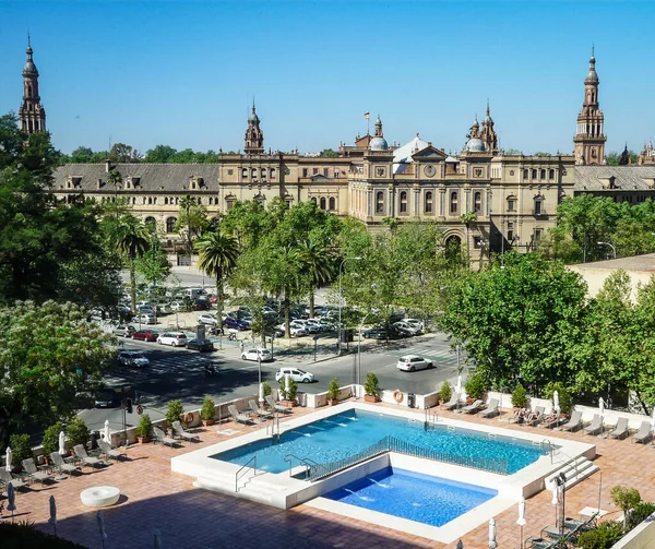 Vacker Solig Dag Sevilla — Stockfoto