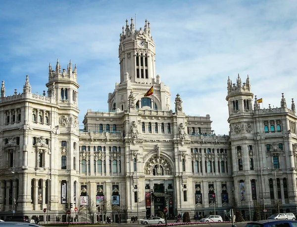 Hermoso Palacio Cibeles Madrid — Foto de Stock