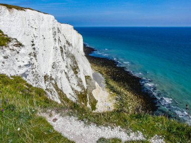 Dover White Cliffs 'in harika bir doğası 