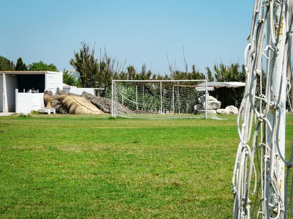 Afrika 'da bir futbol sahası 