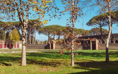 Pompeii, Campania 'da güzel bir sonbahar 