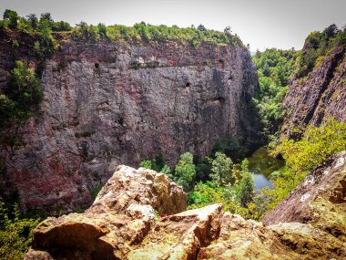 Çek Cumhuriyeti 'nde güzel bir taş ocağı 