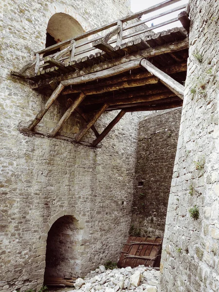 Uma Antiga Fortaleza Medieval Khotyn — Fotografia de Stock