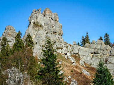 A beautiful landscape of the Fortress of Tustan 