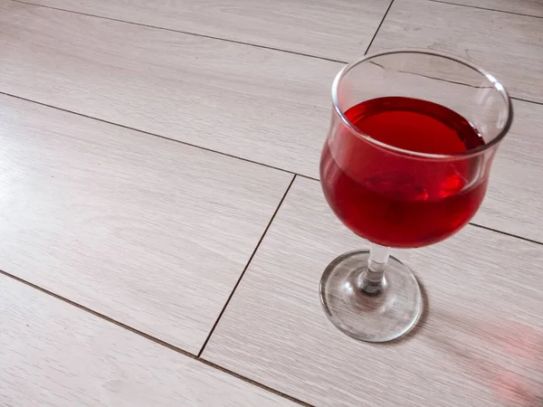 Glass Wine Laminate Flooring — Stock Photo, Image