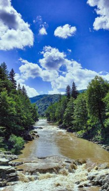 Karpat Dağları 'ndaki Yaremche 