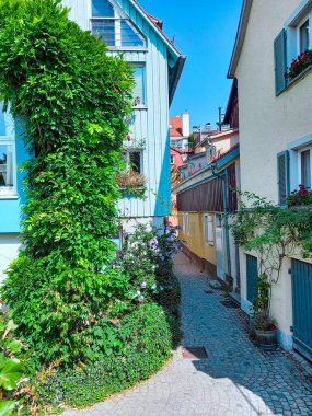 On the beautiful street in Lindau 