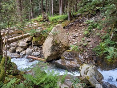 Mountain river in Klsterle am Arlberg 
