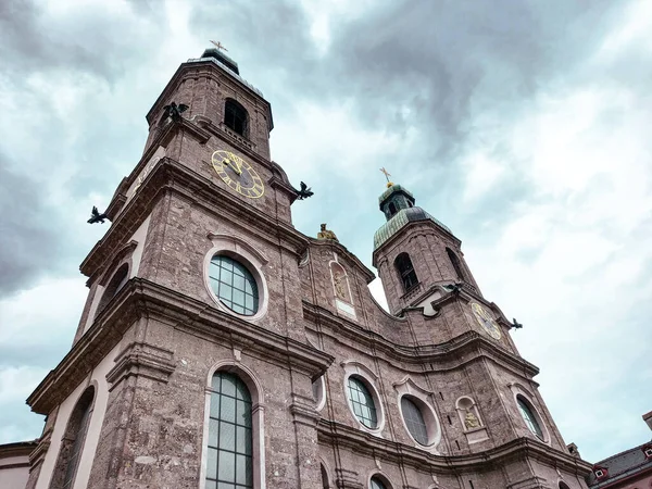 Facade Innsbruck Cathedral — Stockfoto