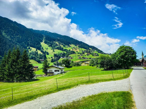 The road to Gaschurn village 