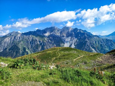 The Alps mountains in the morning 
