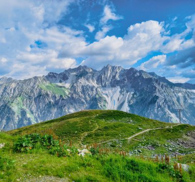 Beautiful colorful mountains in Austria 