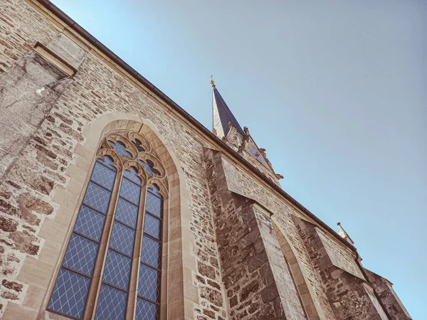 Facade Vaduz Cathedral — Stok fotoğraf