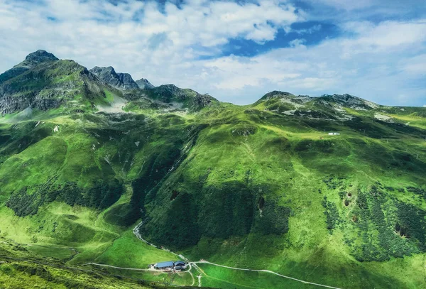 Eine Schöne Alpine Natur Und Landschaft — Stockfoto