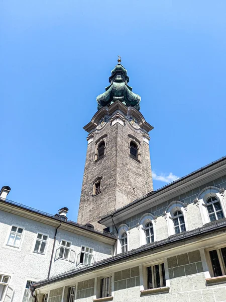 Torre Abadia São Pedro Salzburgo — Fotografia de Stock
