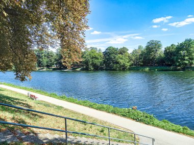 Ulm 'daki Tuna Nehri ve Friedrichsau Milli Parkı 