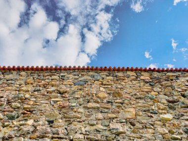 Ravensburg 'da eski bir taş duvar. 