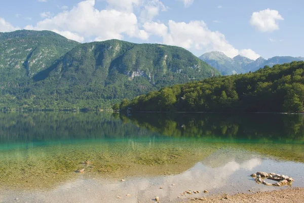 Λίμνη Bohinj Στο Εθνικό Πάρκο Triglav — Φωτογραφία Αρχείου