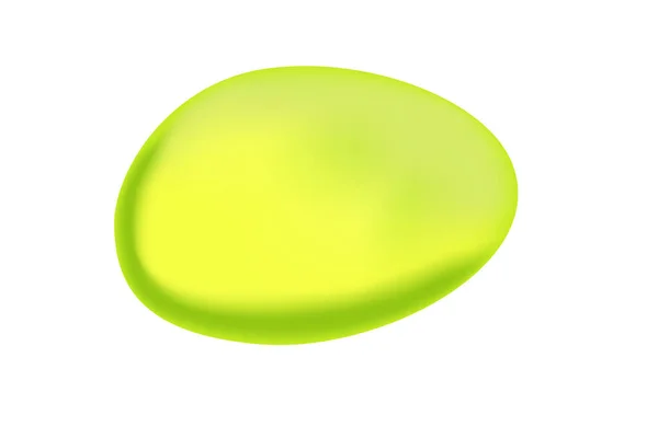Green Slime Spot Toxic Splat Vector Illustration White Background — Stockvector