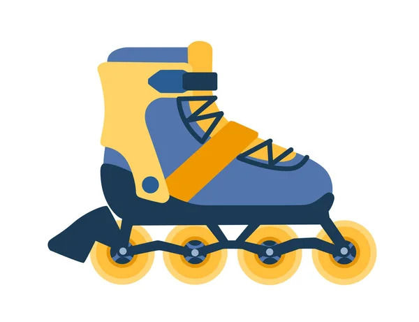 Modern Design Roller Skates Simple Cartoon Design Vector Illustration Sport — Stock Vector