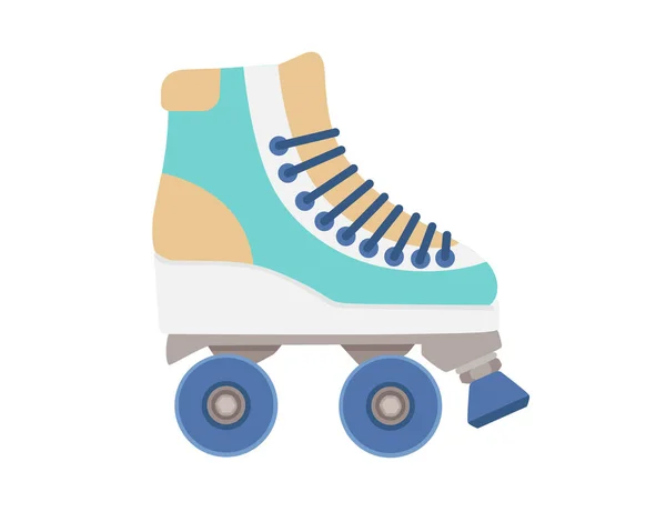 Modern Design Roller Skates Simple Cartoon Design Vector Illustration Sport — Stock Vector