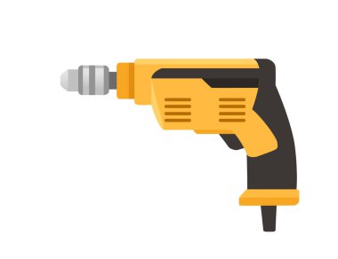 Beyaz arkaplanda izole edilmiş sarı renk vektör çizimi.