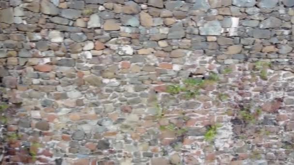 19川沿いの丘の上に古い中世の要塞の町 — ストック動画