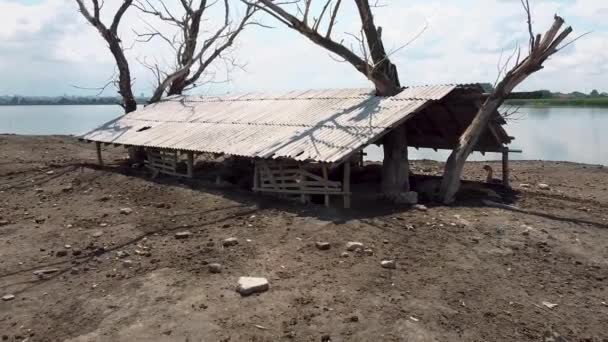 Veduta Grande Lago Vicino Paese Dove Trova Azienda Agricola Ecologica — Video Stock